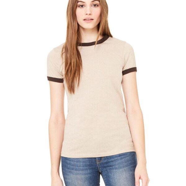Women's Jersey Heather Ringer Tee Thumbnail