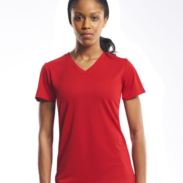 AJ202 Women's V-Neck Tec Tee Thumbnail