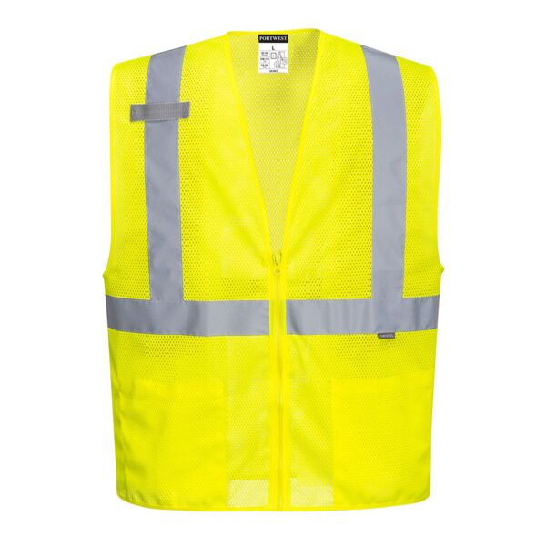 UC493 - Economy Hi-Vis Band and Brace Zippered Vest Thumbnail