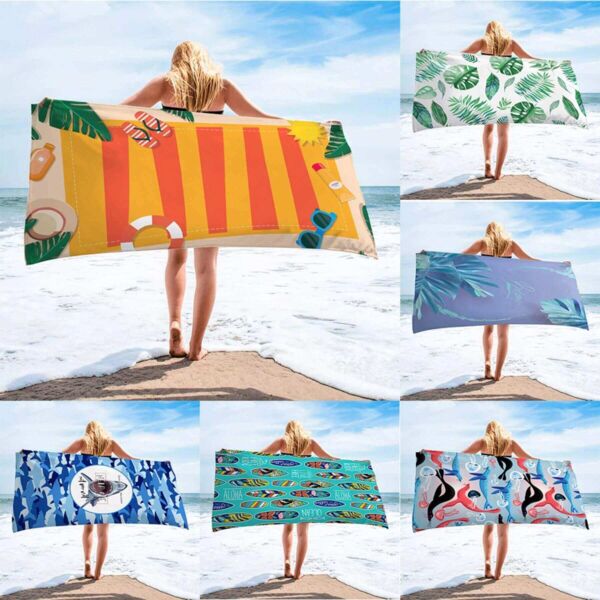 30" x 60" Sublimated Polyester  Beach Towel Thumbnail