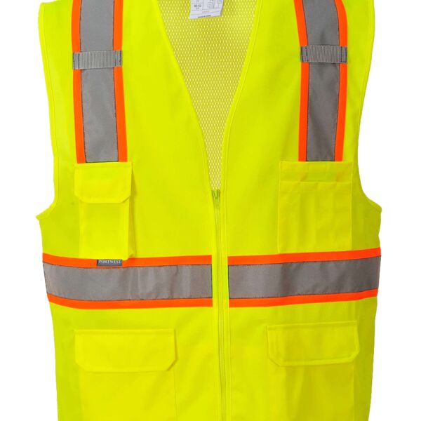 US372 - Portwest Jackson Hi-Vis Contrast Executive Vest Thumbnail