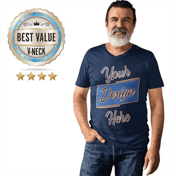 PC54V - Best Value 100% Cotton V-Neck Tee Thumbnail