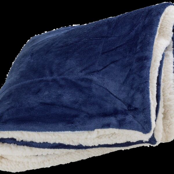 New England Faux Sherpa Fleece Blanket Thumbnail